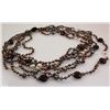 Image 2 : 6 ROW NATURAL PEARL 379.78CTW NECKLACE W/ BOTTON LOCK