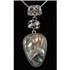 Image 1 : NATURAL 15.03GRAMS MOTHER OF PEARL SILVER PENDANT