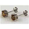 Image 1 : Citrine Gemstone 0.96ctw Silver Stud Earring 0.67g