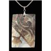 Image 1 : NATURAL 35.5CTW MOTHER OF PEARL SILVER PENDANT