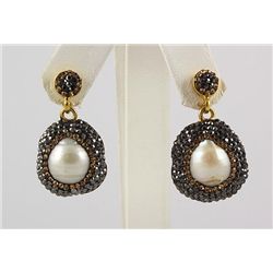 Victorian Vintage Mother of Pearl Earring