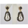 Image 1 : Victorian Vintage Mother of Pearl Earring