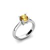 Image 1 : Citrine 0.70ctw Ring 14kt White Gold