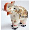 Image 1 : Marble UpTrunk Elephant w/ Gold Plated Design 5in.x6in.