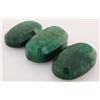 Image 1 : 163.51ctw Faceted Loose Emerald Beryl Gemstone Lot of 3