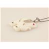 Image 2 : Genuine 24.31ctw Elephant White JadePendant