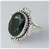 Image 2 : EMERALD BERYL 30.00CTW STERLING SILVER RING