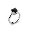 Black Diamond 1.25ctw Ring 14kt White Gold