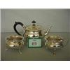 Image 1 : Victorian style three piece silver plated tea set…