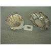 Image 1 : 1859 Sheffield silver shell butter dish and Chester 1906 bon bon dish…