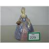 Image 1 : Doulton stoneware figure of Madame Pompadou painted in blue and mauve, 8" high, possibly by John …