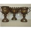 Image 1 : 19th century bronze garniture with flower and cherub decoration…