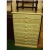 Image 1 : Eight drawer bachelor chest painted in the French provincial manner…