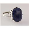 Image 2 : SAPPHIRE CORRUNDUM 21.20CTW UNIQUE DESIGN .925 RING