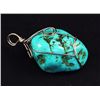Image 2 : NATURAL 139.55CTW TURQUOISE WIRE WRAPPED PENDANT