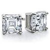 Image 1 : 0.33 ctw Princess cut Diamond Stud Earrings I-J, SI2