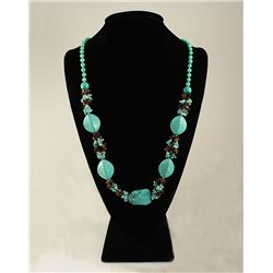 Gushing Sky Blue Turquoise 460.50ctw Beads Necklace