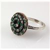 Image 2 : Natural Stone Statement Victorian Design Ring