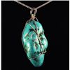 Image 1 : NATURAL 164.52CTW TURQUOISE WIRE WRAPPED PENDANT
