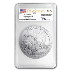 2010-P 5oz ATB Yellowstone PCGS SP-70 PCGS FS John Merc