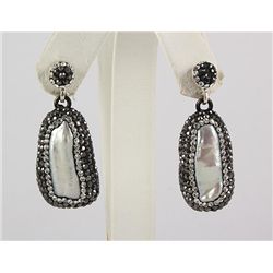 Victorian Vintage Mother of Pearl Earring