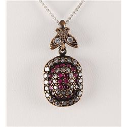 Natural Stone Vintage Victorian Design Pendant