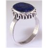 Image 1 : SAPPHIRE CORRUNDUM 21.95CTW ANTIQUE LOOKS .925 RING