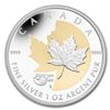 Image 1 : 2013 1 oz Silver Canadian-25th Anniv. of the Silver Map