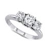 Image 1 : 0.50 ctw Round cut Three Stone Diamond Ring, G-H, SI2