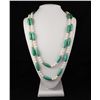 Image 1 : Knotted Turquoise and Pearl Long Necklace