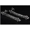 Image 1 : 3.91g New 2Rows Diamond Cut Gold Plated Silver Earring