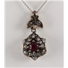 Image 1 : Natural Stone Vintage Victorian Design Pendant