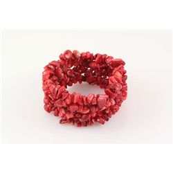 Handmade Natural Stone Chip Beads Stretch Bracelet