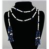 Image 1 : 414.94CTW 55in. FASHION SCARF PEARL & TURQUOISE NECKLAC