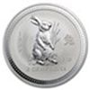 Image 1 : 1999 2 oz Silver Lunar Year of the Rabbit (Series I)