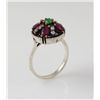 Image 1 : Natural Stone Statement Victorian Design Ring