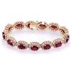 Image 1 : Ruby 18.40 ctw & Diamond Bracelet 14kt White/Yellow Gol