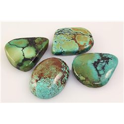 Natural Turquoise 211.08ctw Loose Gemstone Lot of 4