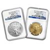 Image 1 : 2013 1 oz Gold & Silver American Eagle 2 Coin Set MS-70