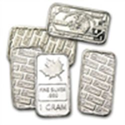1 gram Silver Bar (Secondary Market) .999 Fine