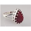 Image 2 : RUBY CORRUNDUM 19.30CTW UNIQUE DESIGN .925 RING