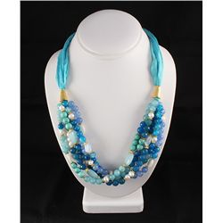 Various Semi Precious Gemstone Handmade Crafts Necklace