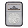 Image 1 : 2008-W (Burnished) Silver American Eagle MS-69 NGC (ER)