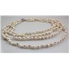 Image 2 : PRETTY WHITE 695.00CTW FW PEARL NECKLACE W/ BOTTON LOCK