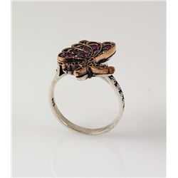 Natural Stone Statement Victorian Design Ring