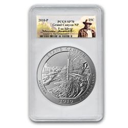 2010-P 5 oz Silver ATB Grand Canyon PCGS SP-70 PCGS Roo