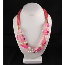 Various Semi Precious Gemstone Handmade Crafts Necklace
