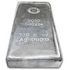 Image 1 : 100 oz Royal Canadian Mint RCM .9999 Fine Silver Bar