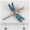 Image 2 : Natural Stone Opal Butterfly Design Pendant