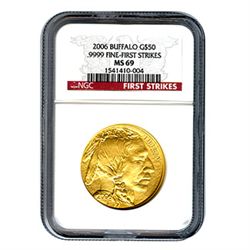 Certified Uncirculated Gold Buffalo 2006 MS69 First